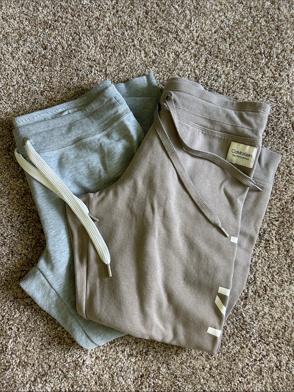 Calvin Klein Women’s Taupe & Heather Gray Jogger Duo
